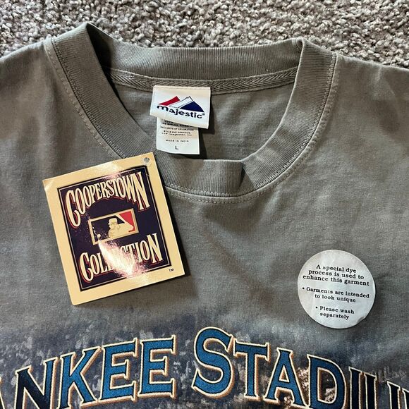 Vintage Majestic New York Yankees Stadium Final Season 2008 Shirt Size L MLB - Picture 3 of 6